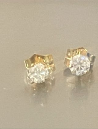 Pendientes Oro 18k Diamantes Naturales 0.62 Ct