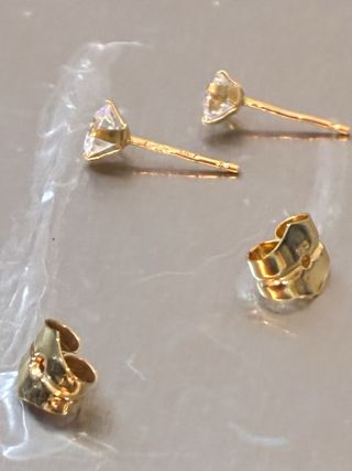 Pendientes Oro 18k Diamantes Naturales 0.62 Ct