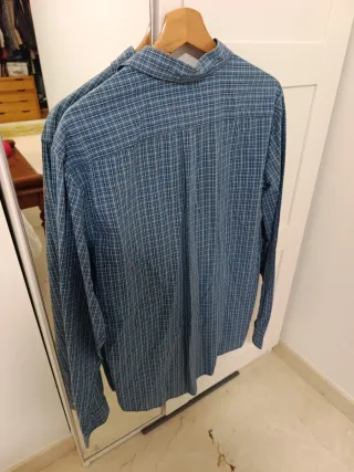 Camisa de cuadros azul