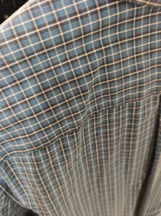 Camisa de cuadros azul