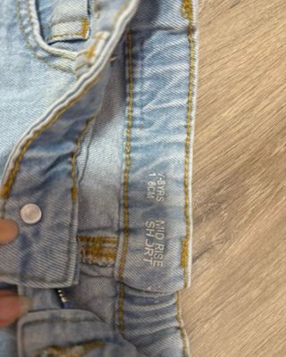 Shorts vaqueros niña con arcoíris