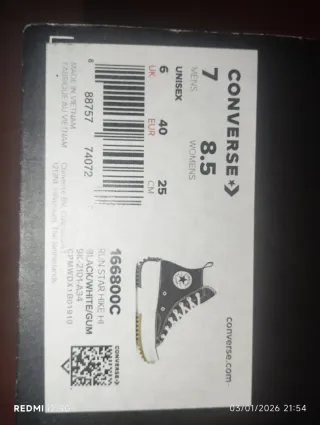 Zapatillas altas Converse Negras . Plataforma .