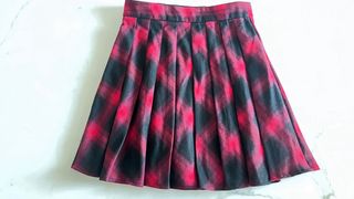 Falda corta cuadros juvenil Talla XS