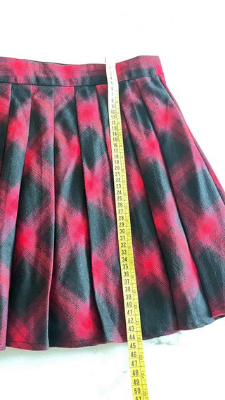 Falda corta cuadros juvenil Talla XS