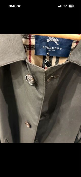 Gabardina Burberry Marrón