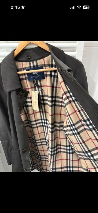 Gabardina Burberry Marrón