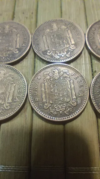 6 Monedas Peseta Franco