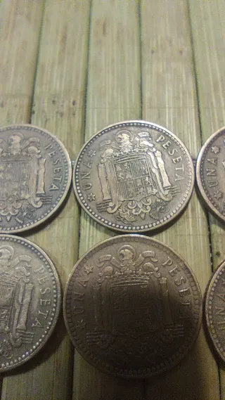 6 Monedas Peseta Franco