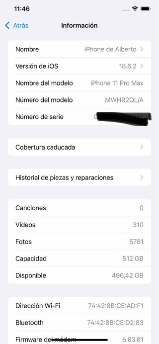 iPhone 11 Pro Max 512GB Grigio Siderale