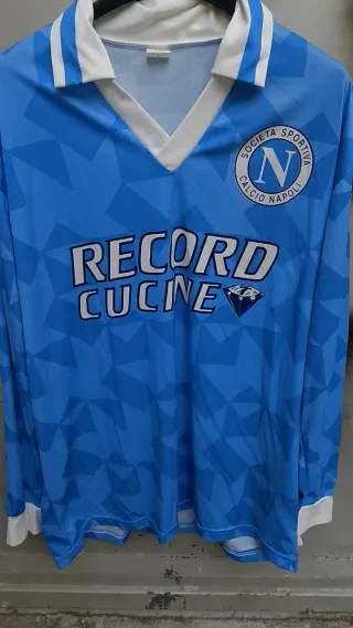 Maglia Calcio Napoli Record Cucine tg Xl