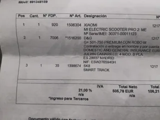 2 Patinetes eléctrico tiene la rueda trasera pinch