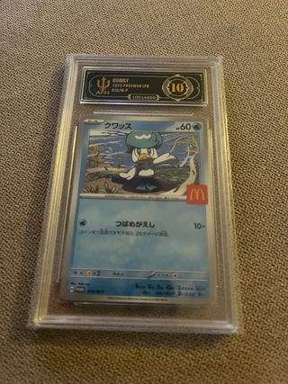 Carta Pokémon Quaxly 019/M-P Grado 10