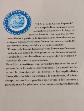 El Arte de La Cocina Española (Spanish Edition)