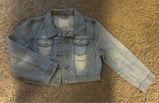 Chaqueta Vaquera Corta Mujer Azul