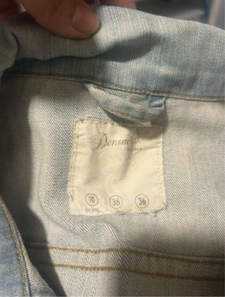 Chaqueta Vaquera Corta Mujer Azul