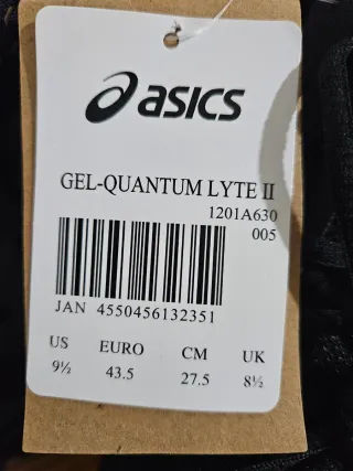 Tenis Asics Gel-Quantum Lyte II Negros