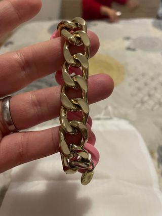 Pulseira Bimba y Lola Rosa e Dourada