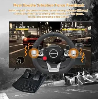 Volante PC Switch DULINGKER con Pedales