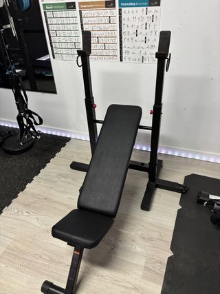 Banco musculación rack plegable