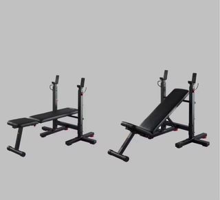 Banco musculación rack plegable