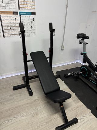 Banco musculación rack plegable
