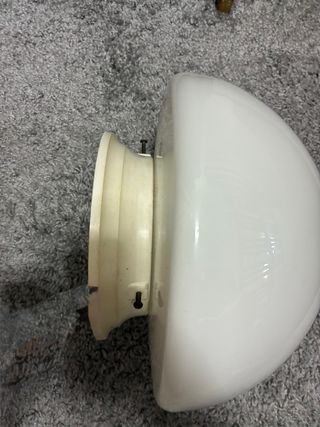 Lámpara de cristal blanca