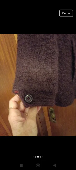 Abrigo de lana marrón