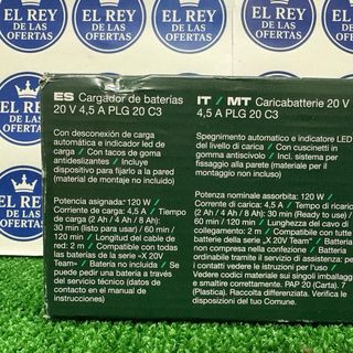 Taladro Atornillador Parkside 20V + Batería 4Ah