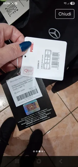 Giacca antivento Puma Mercedes Benz Golf Donna XL