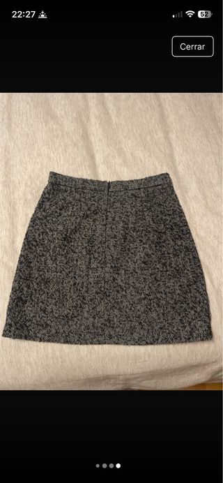 Falda jaspeada Mango