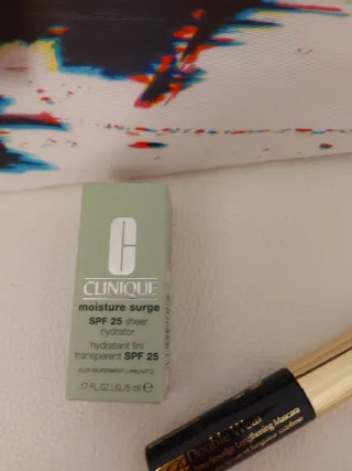 Pochette Clinique + Mascara Estée Lauder