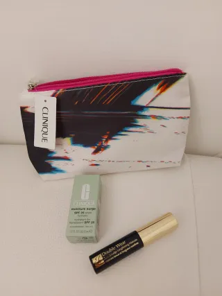 Pochette Clinique + Mascara Estée Lauder