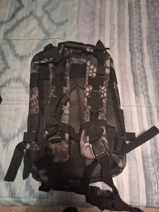 Mochila militar 20L negra y gris