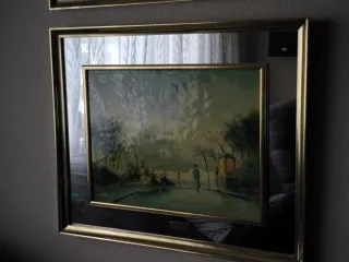 Cuadro esmaltado 30x40 con espejo