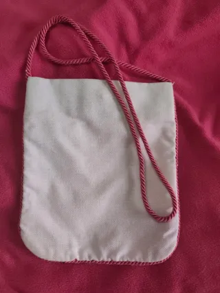 Bolso bandolera niña flores lentejuelas