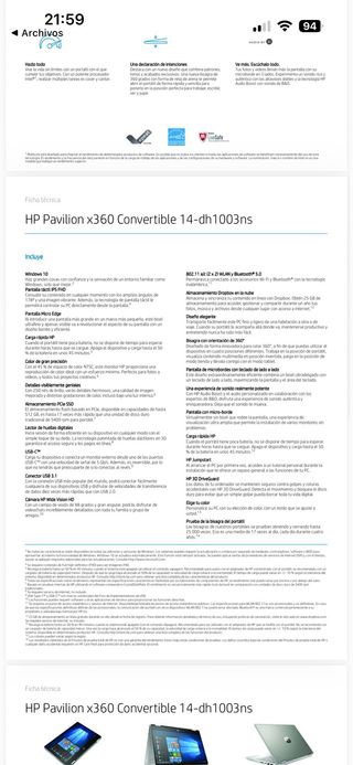 HP Pavilion 14 Ordenador Portátil Plata