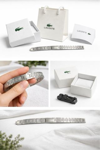 Pulsera Lacoste Acero Inoxidable Nueva