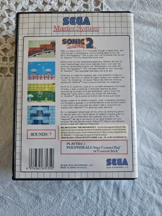 Sega Master System Sonic 2 Juego