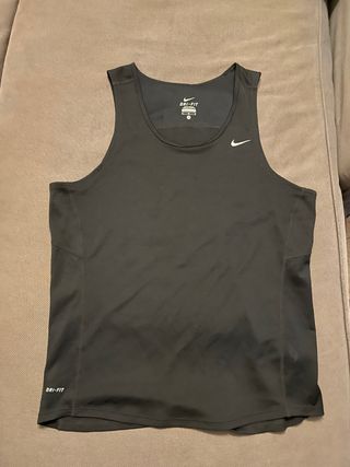 Camiseta tirantes deportiva Nike Dri-Fit negra