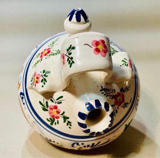 Botijo de ceramica pintado a mano.Ref007