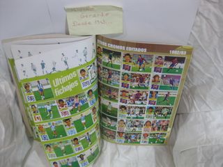 ALBUM FACSIMIL LIGA ESTE 82 83 CON DOBLES FICHAJES