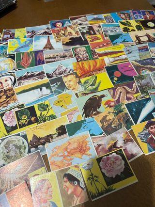 Lote 82 cromos antiguos coleccionables