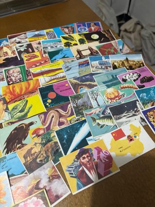 Lote 82 cromos antiguos coleccionables