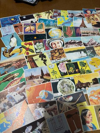 Lote 82 cromos antiguos coleccionables