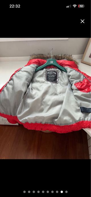 Anorak/Plumífero Tommy Hilfiger Rojo