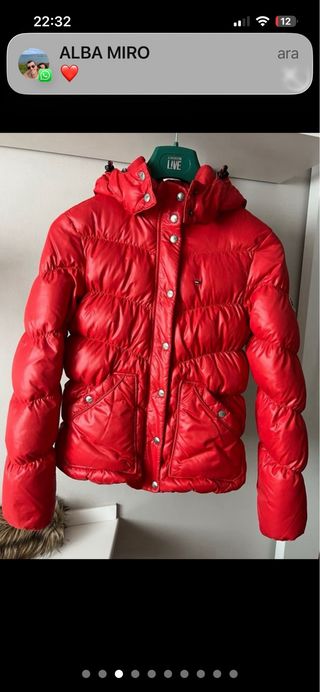 Anorak/Plumífero Tommy Hilfiger Rojo