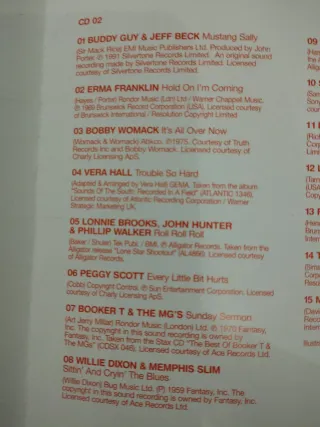 CD Blues & Soul Sessions 2CD