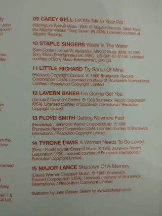 CD Blues & Soul Sessions 2CD