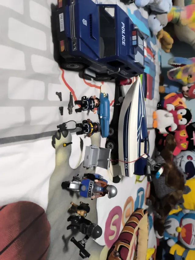 Playmobil Coche Policía y Lancha