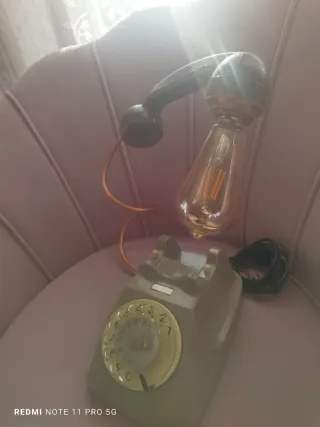 Lampada vintage telefono
